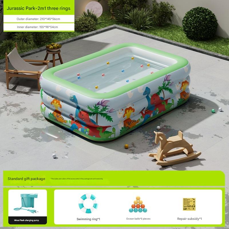 [Upgrade Thickened Bubble Bottom] 2.1 m Dinosaur World-Standard Gift Pack