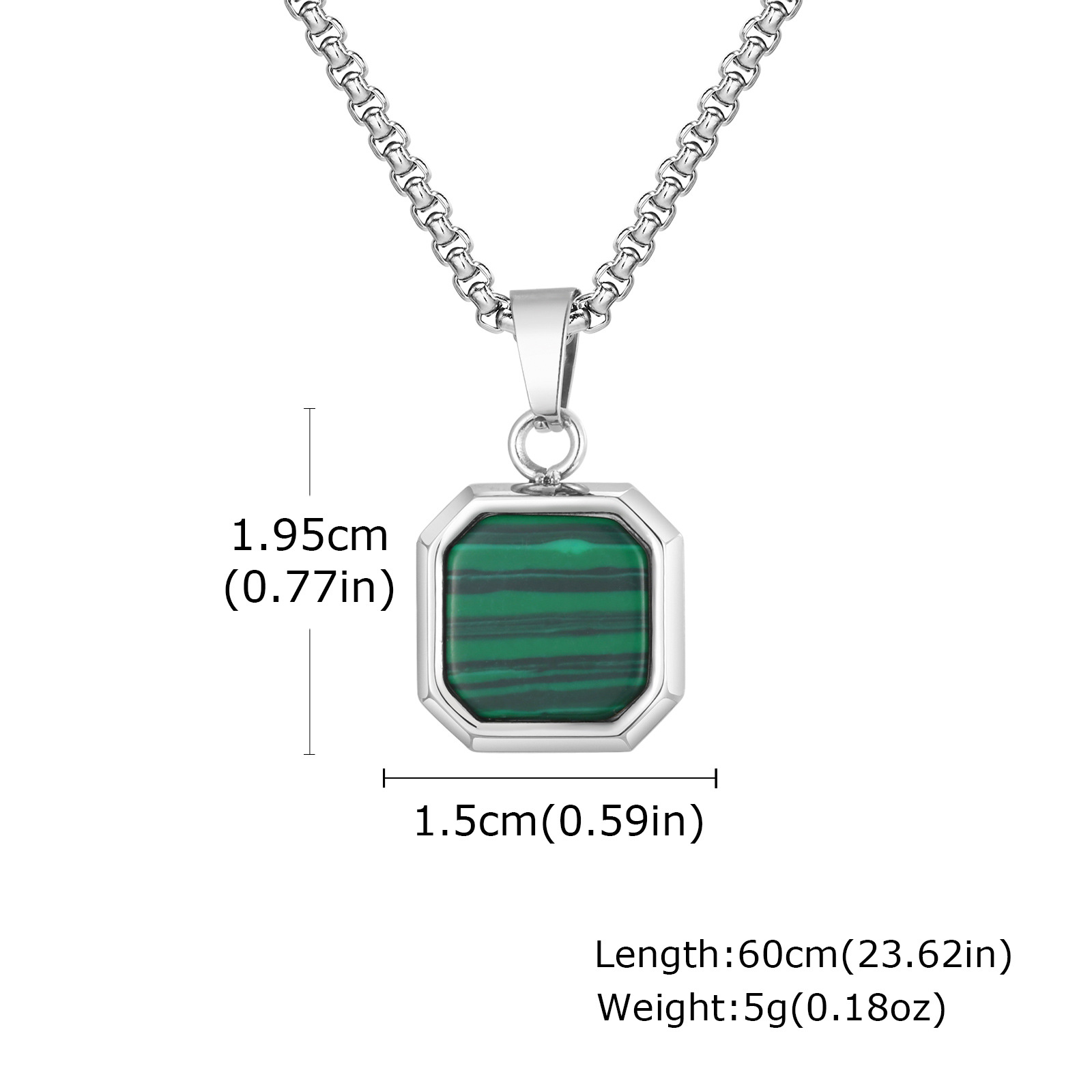 23:malachite Pendant