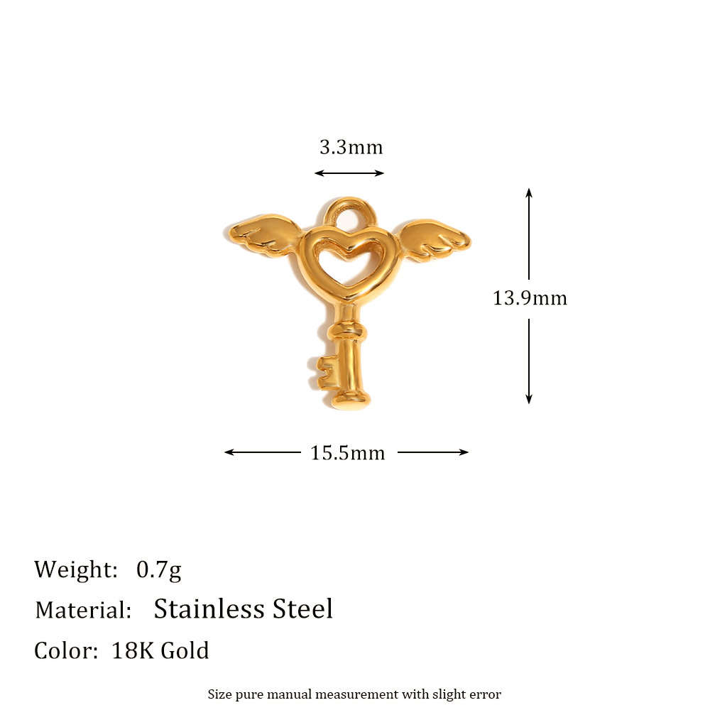 1:Angel key pendant-gold