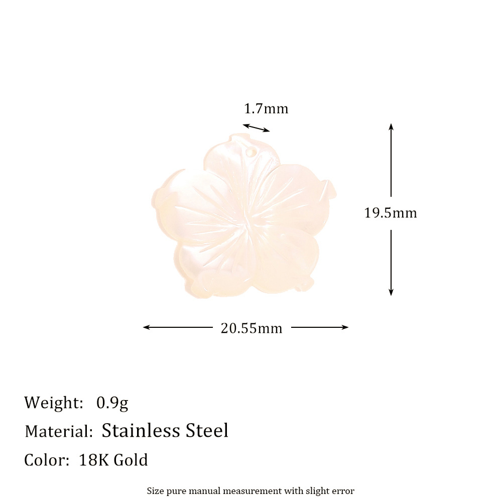 9:Single shell flower pendant