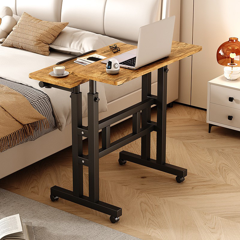 Ancient wood color   black legs  The desktop size is 60*60 and the height adjustment is 70*110