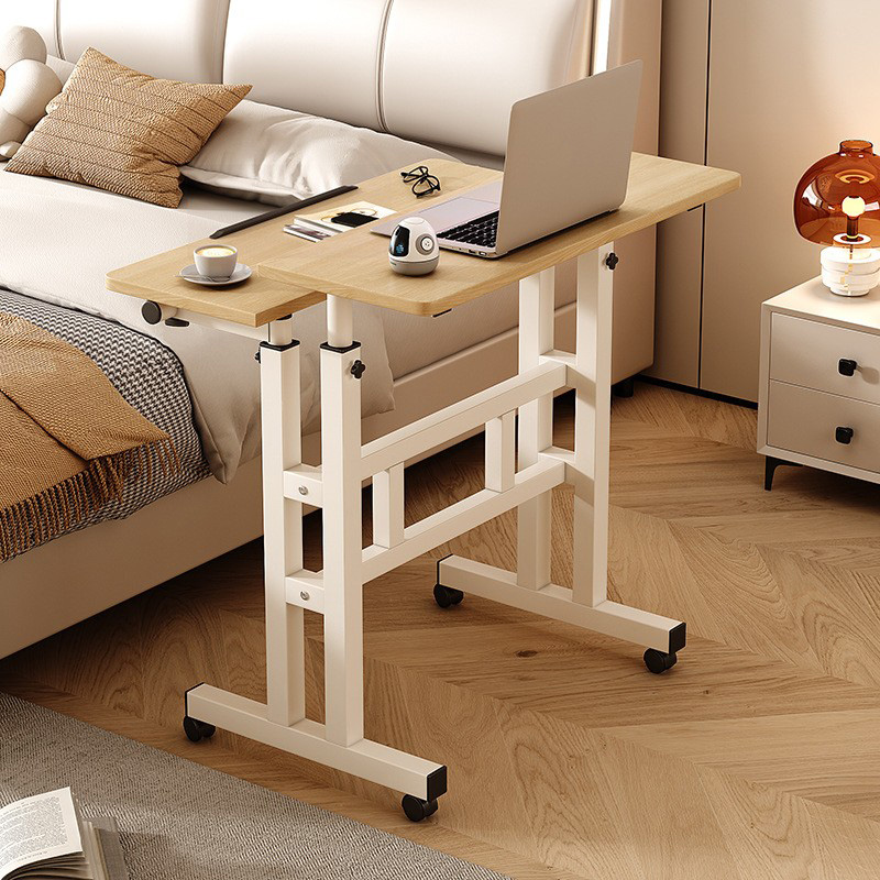 Maple wood color  The desktop size is 60*60 and the height adjustment is 70*110