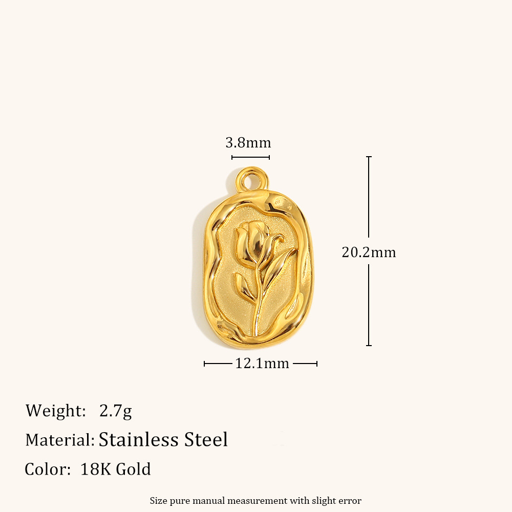 Rose pendant-gold