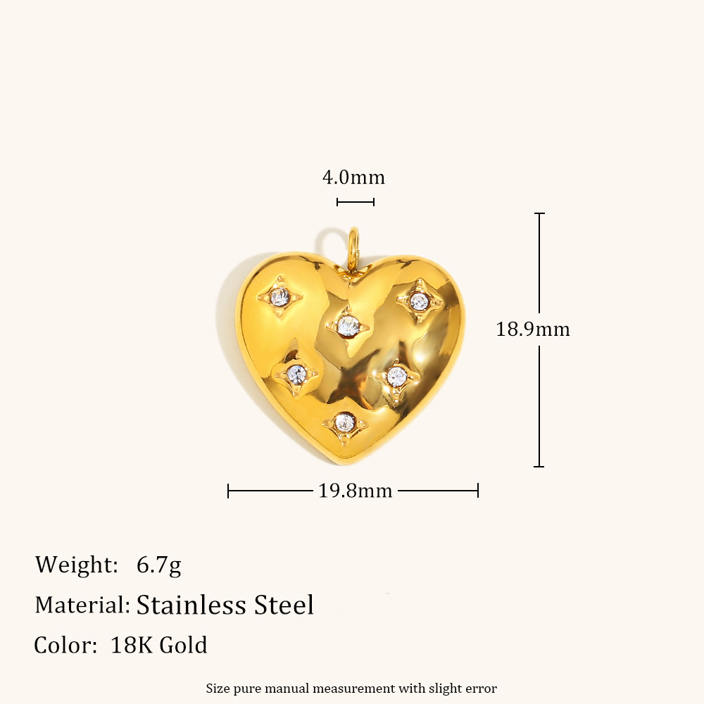 Diamond love pendant-gold