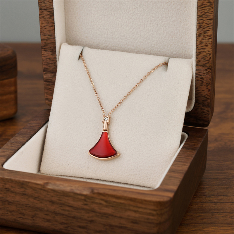 2:X9096-rose gold Red