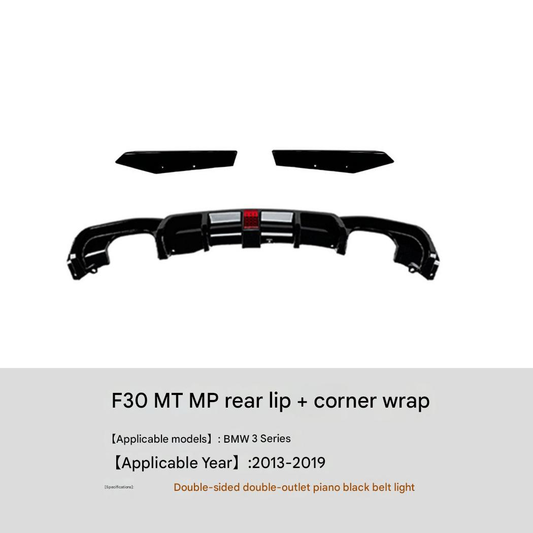 For double exhaust double pipe with light