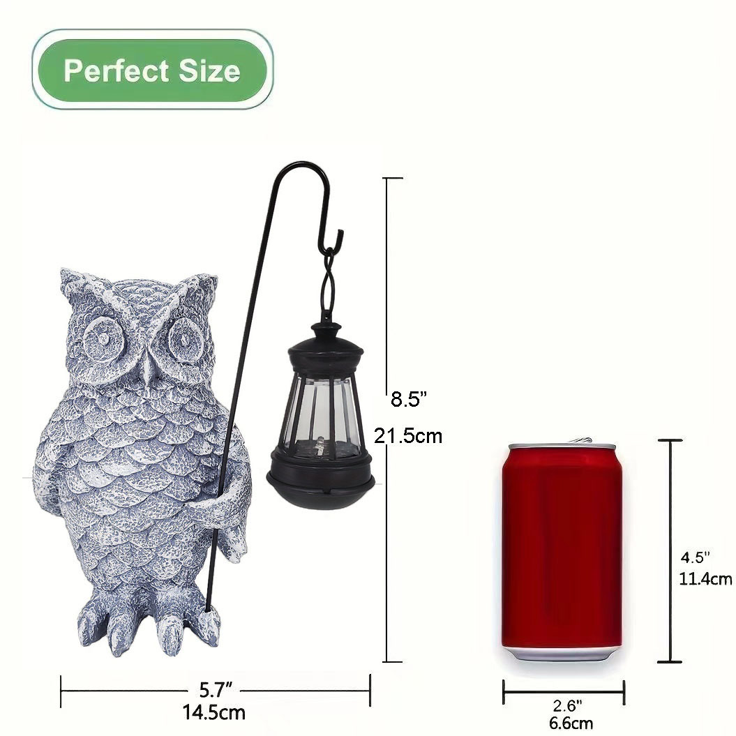 Owl Lantern Grey