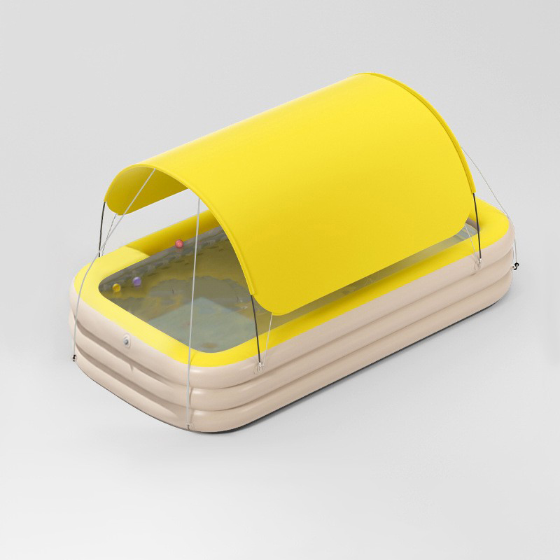 Yellow 2.6m triple   awning