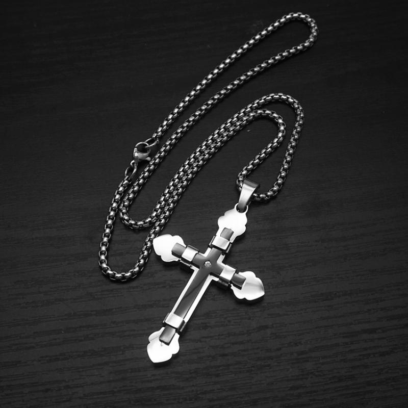 6:Black with 60cm square pearl chain