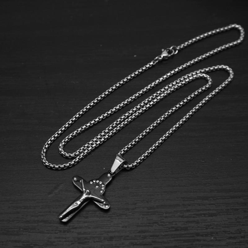 12:Black with 2mm55cm square pearl chain