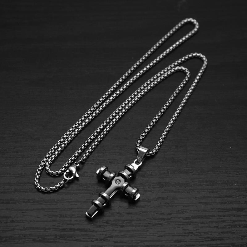 12:Black with 2mm55cm square pearl chain