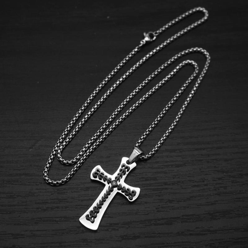 12:Black with 2mm55cm square pearl chain