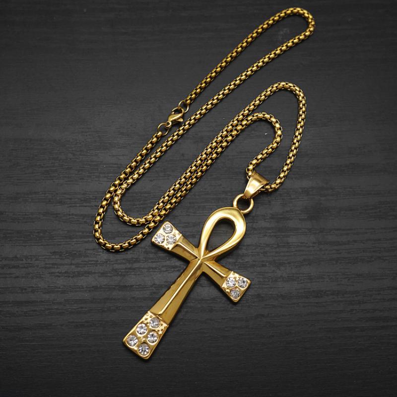 4:Gold with 60cm square pearl chain