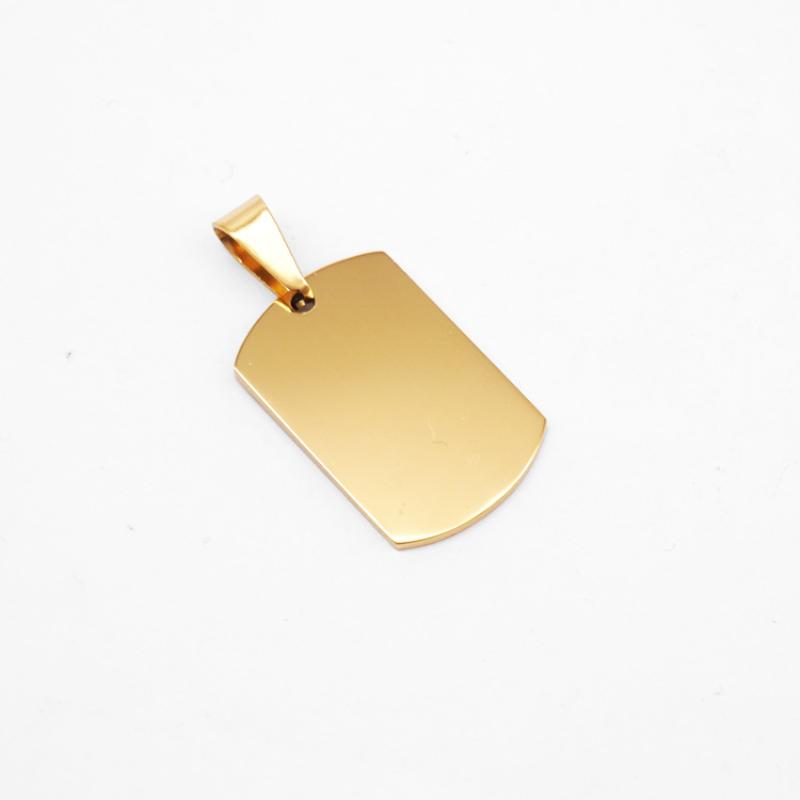 8:Square brand small gold without chain