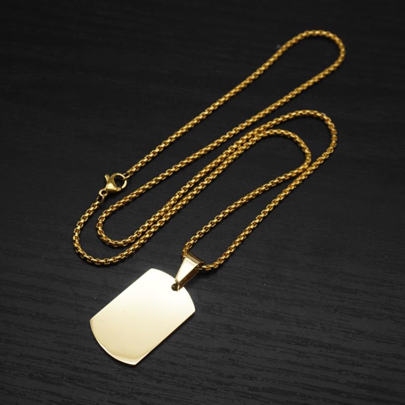 10:Square small gold with 2mm60cm square pearl chain