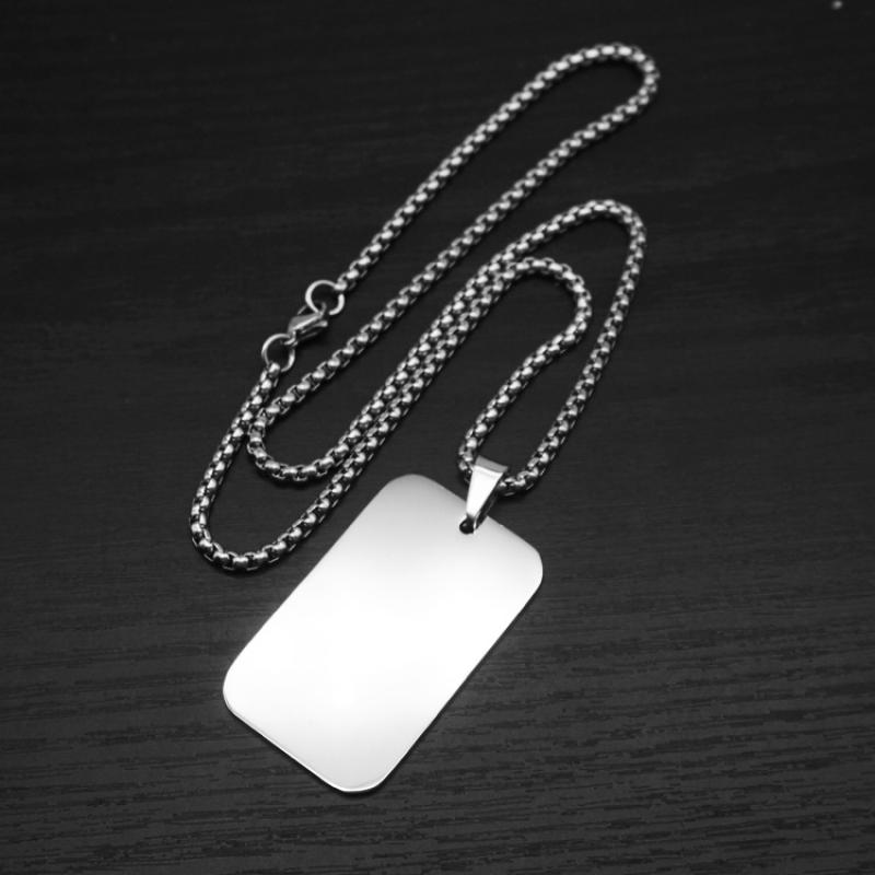 20:Rounded square steel color with 3mm60cm square pearl chain