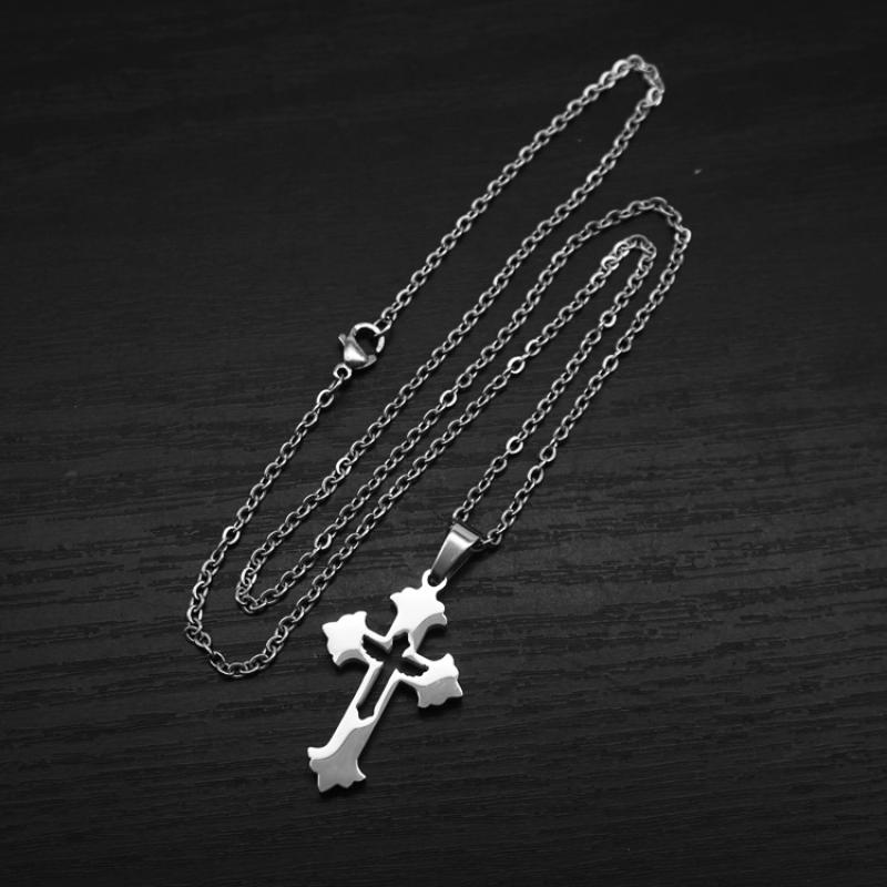 2:Type a steel color with 2mm50cmo chain