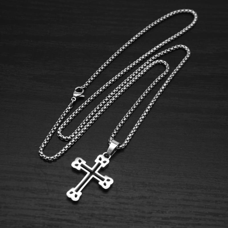 9:Model b steel color with 2mm55cm square pearl chain