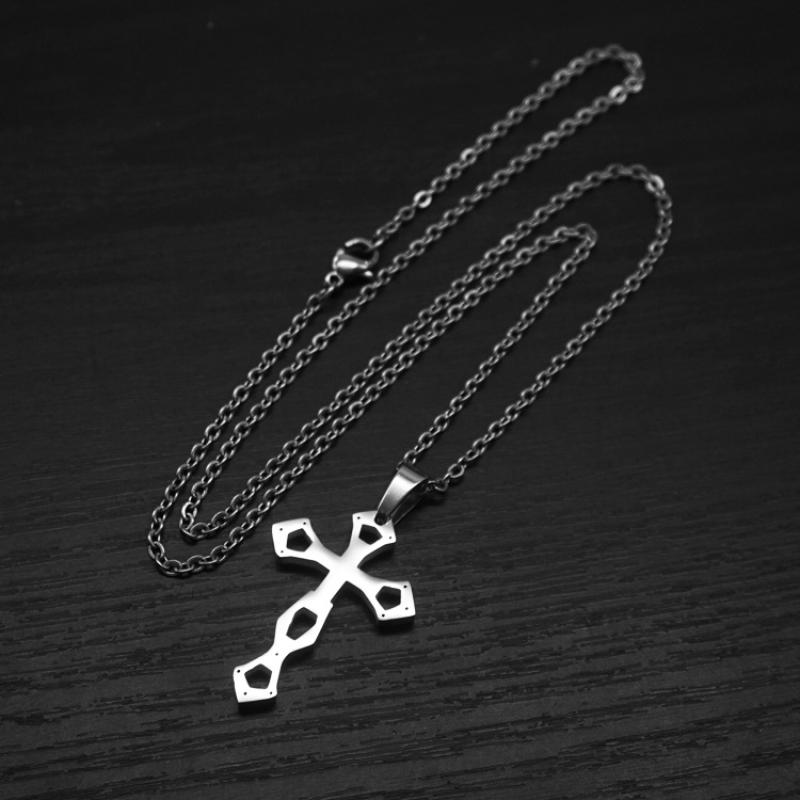 2:Type a steel color with 2mm50cmo chain