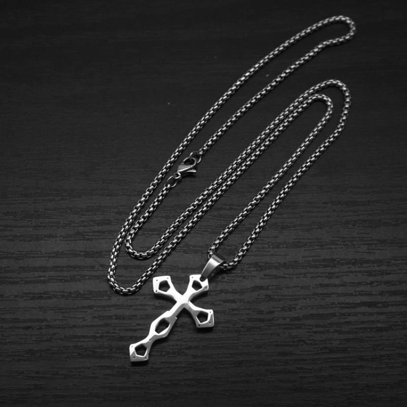 3:Type a steel color with 2mm55cm square pearl chain