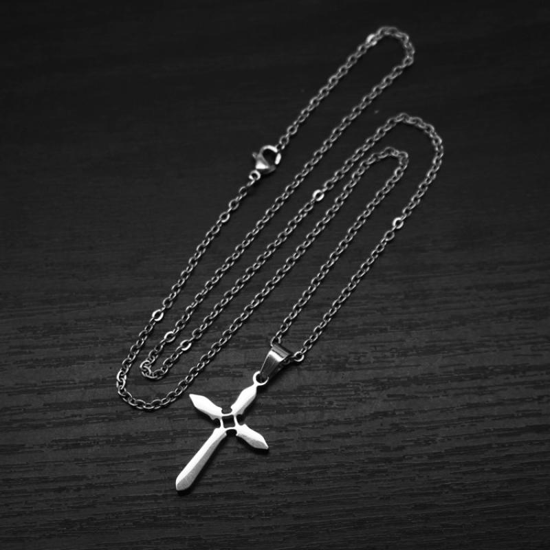 8:Type b steel color with 2mm50cmo chain