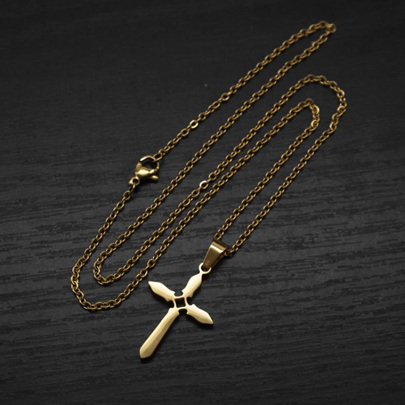 11:Model b gold with 2mm50cmo chain