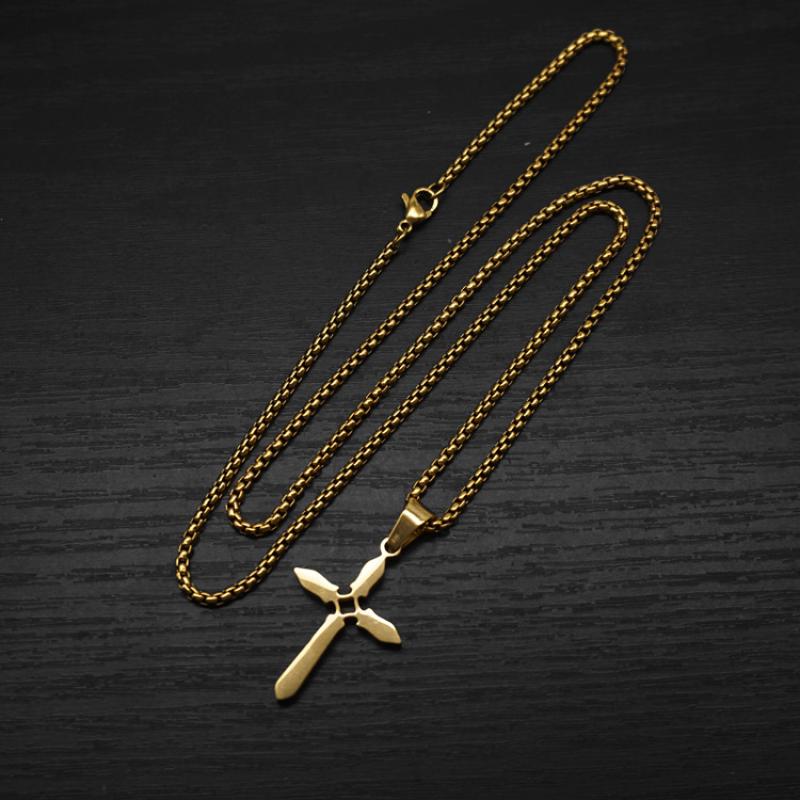 12:Model b gold with 2mm55cm square pearl chain