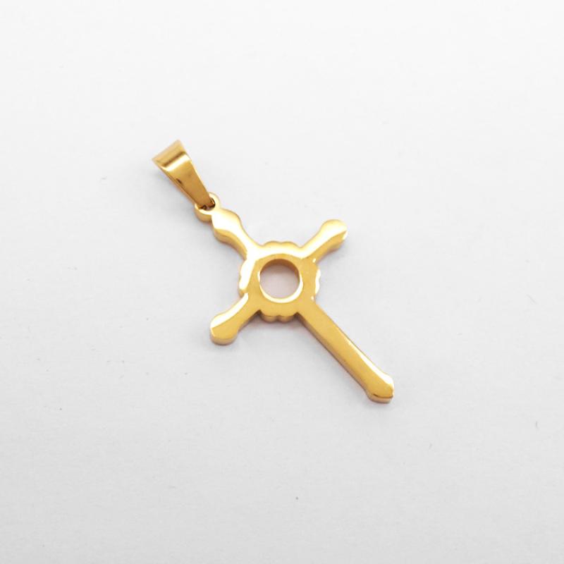 16:C style gold without chain