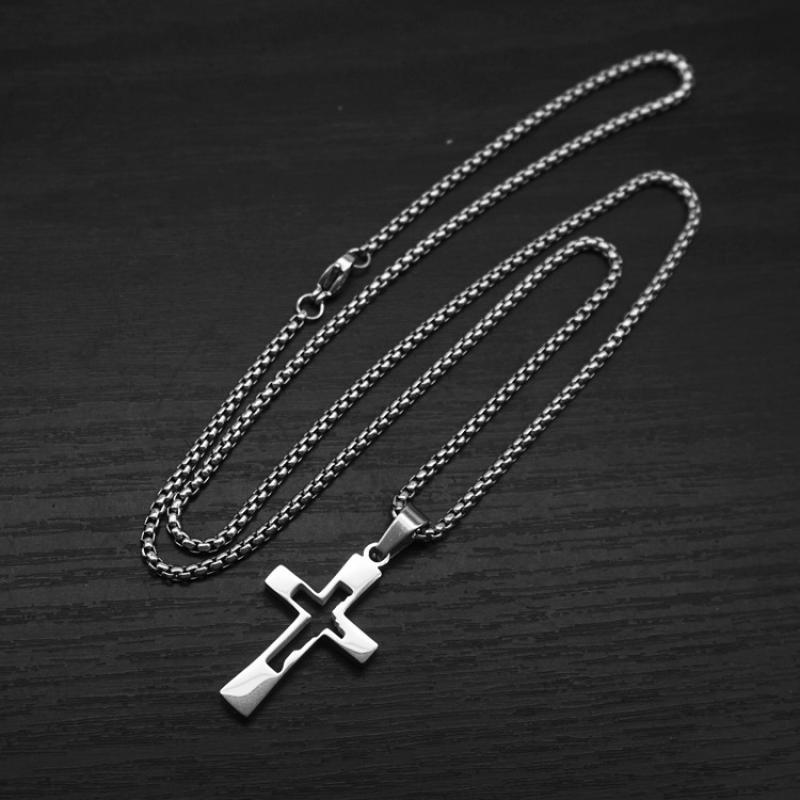 9:Model b steel color with 2mm55cm square pearl chain