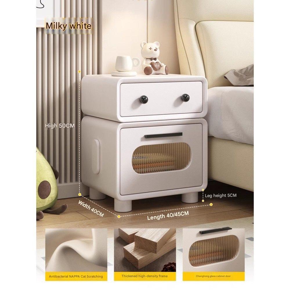 Milky white [domestic high-strength frame, all solid wood drawers]