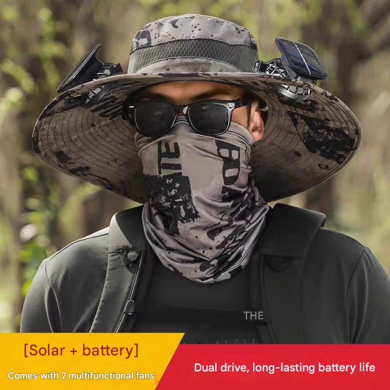 15cm straight network 1987 khaki double fan