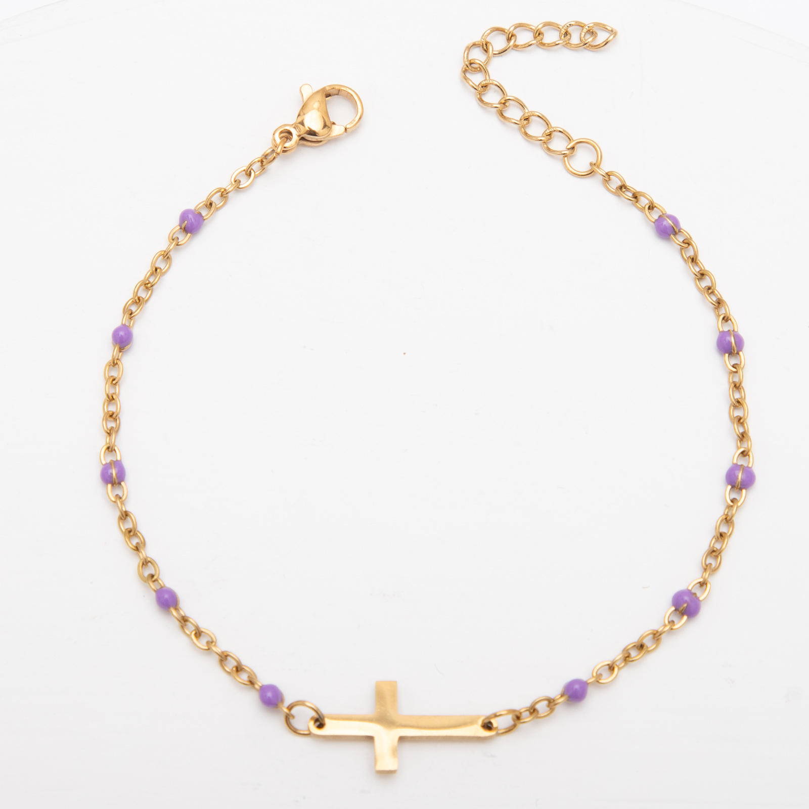 gold purple Foot chain:21-5CM