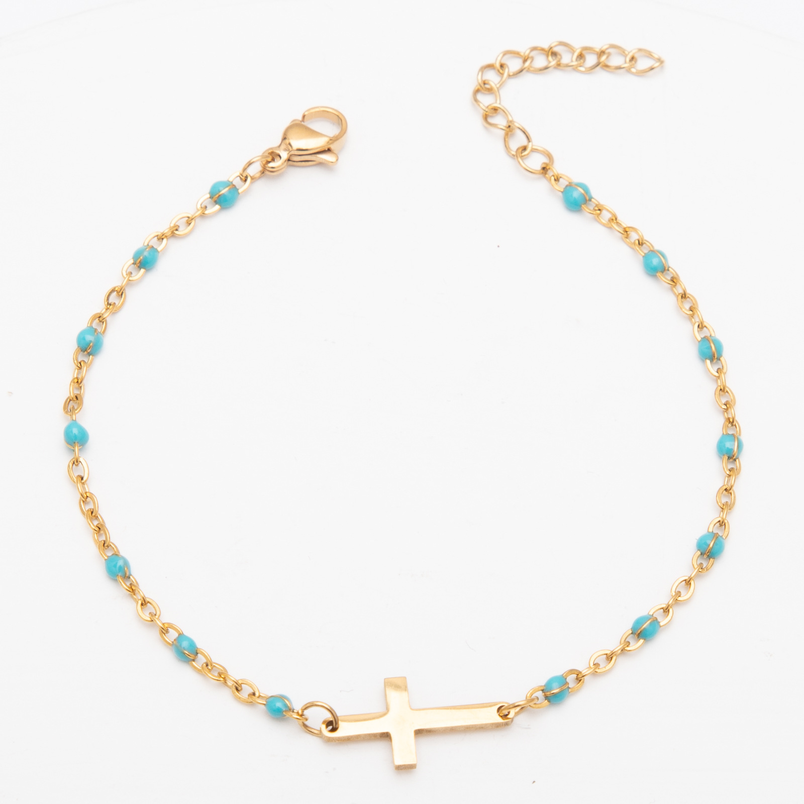 Golden Lake Blue Bracelet:18-3cm