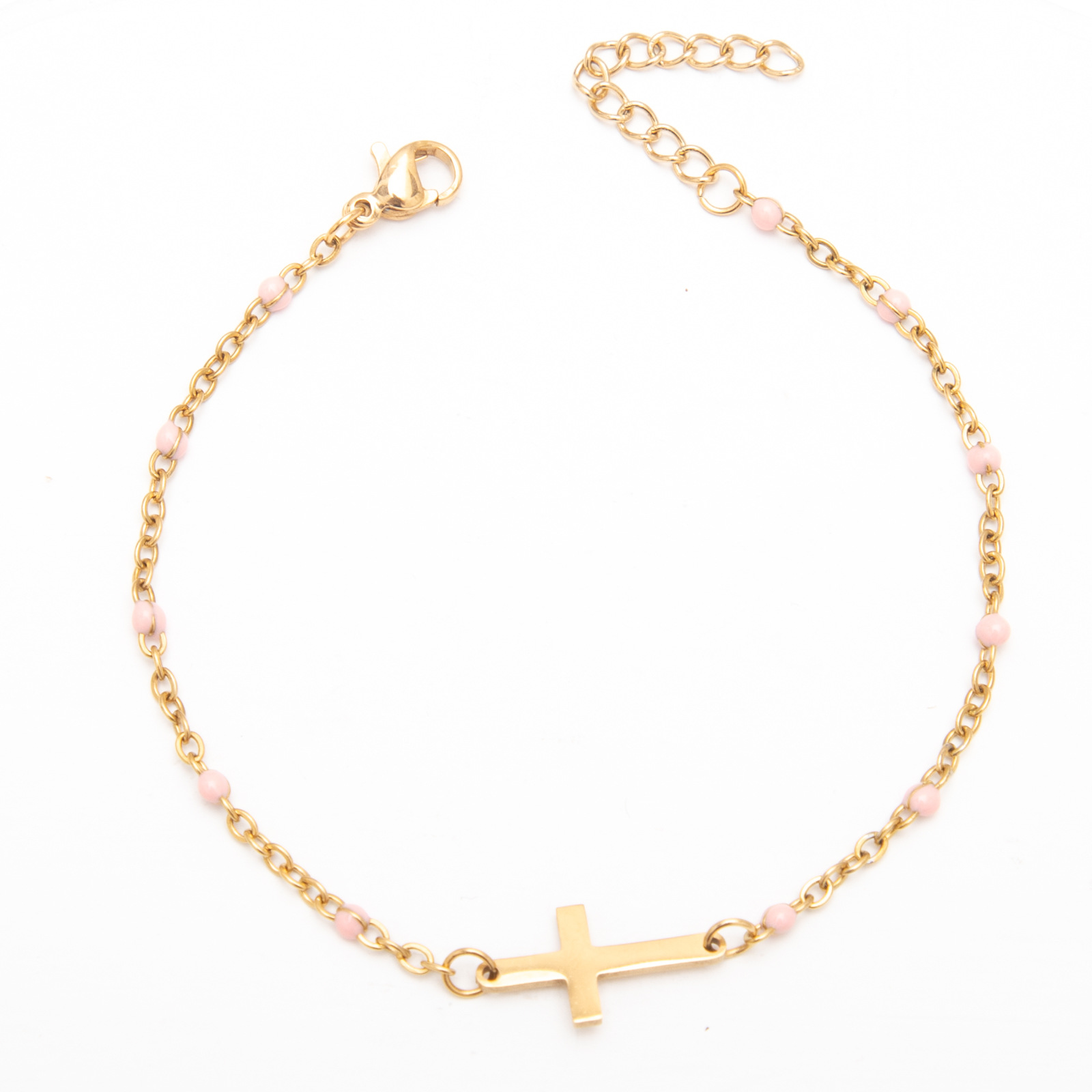 gold light powder Bracelet:18-3cm