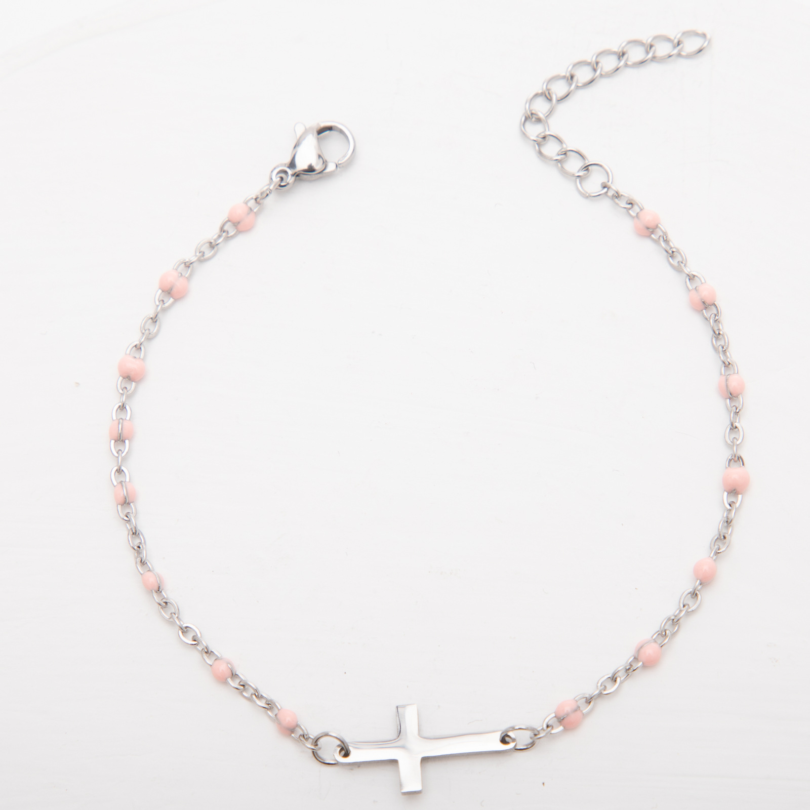 steel shallow powder Bracelet:18-3cm