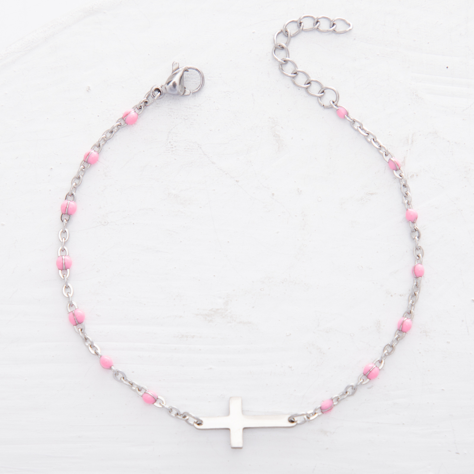 steel dark pink Foot chain:21-5CM