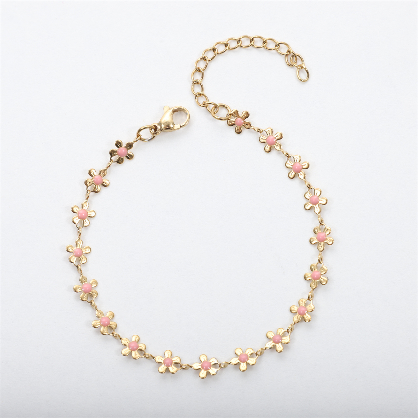 5:Flower heart drop glaze-pink