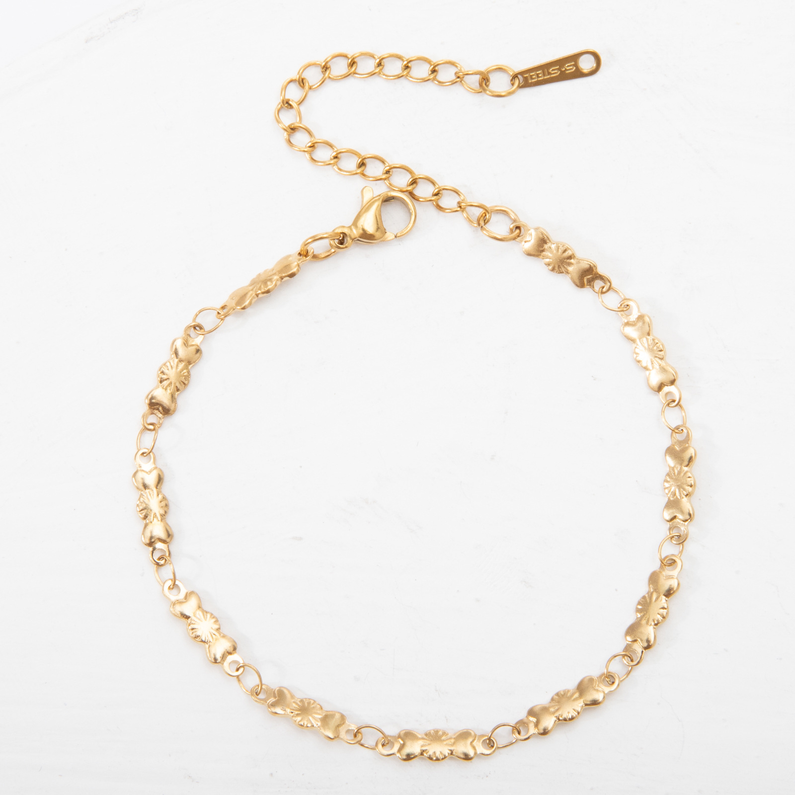 Candy 3.6mm wide-gold Bracelet:17-5m