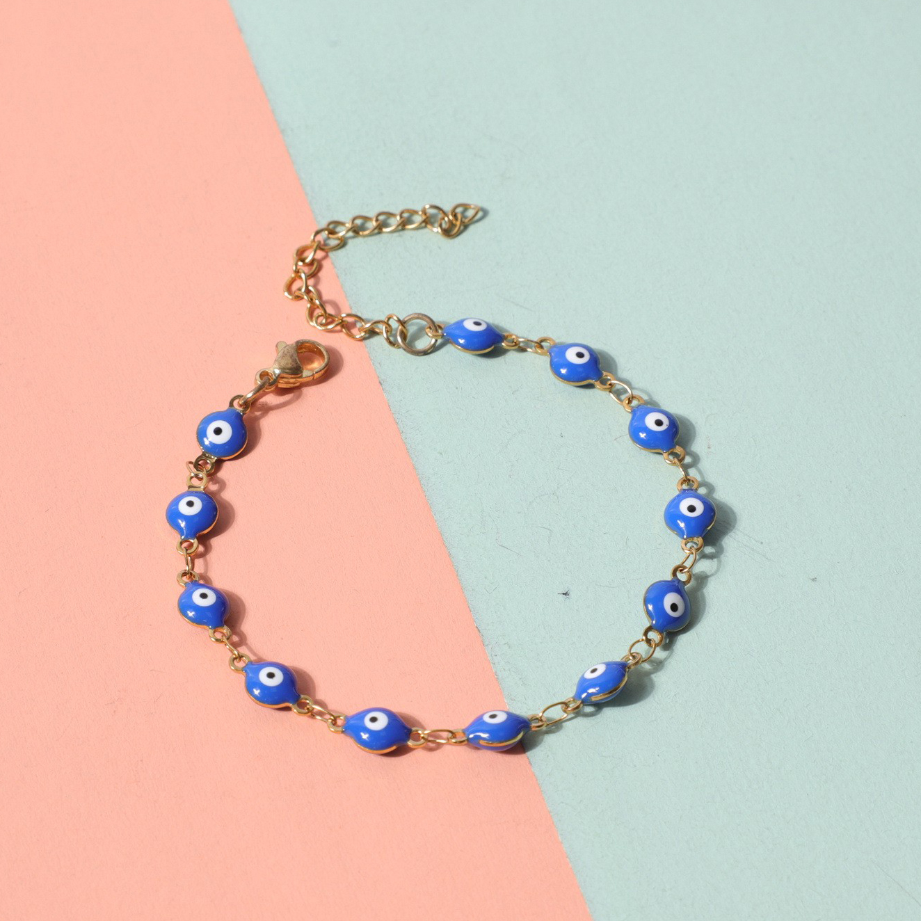 13:Gold sapphire blue