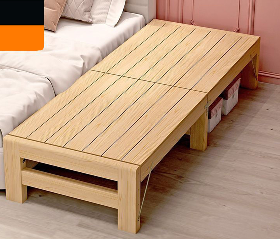 All solid wood flat bed   folding model