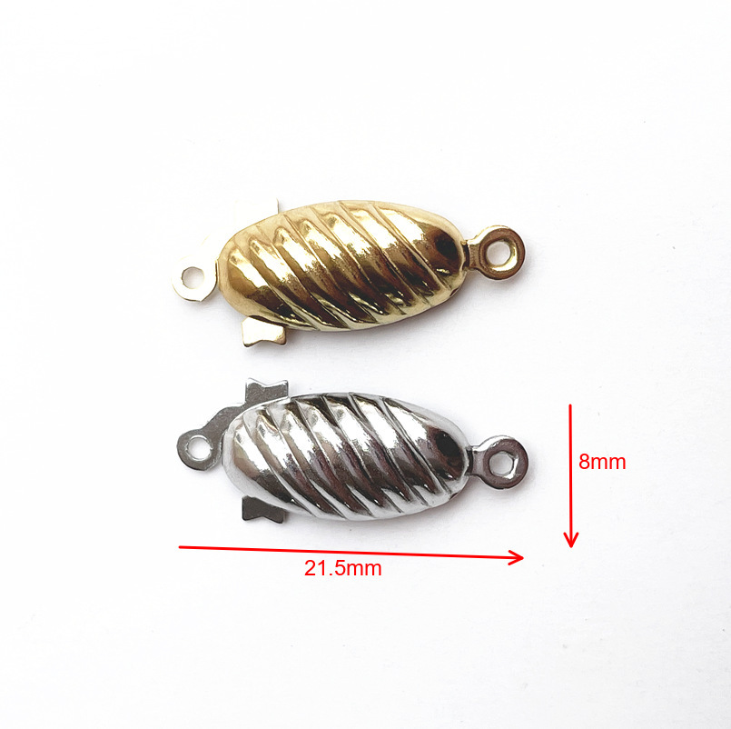 8:Vacuum real gold 21.5*8mm