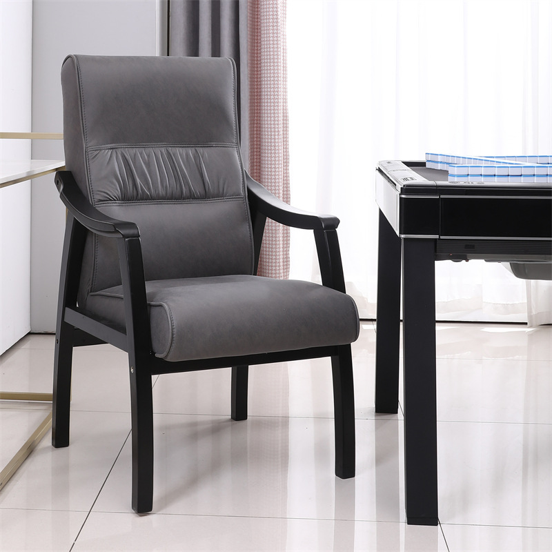 Gray technology cloth black armrest