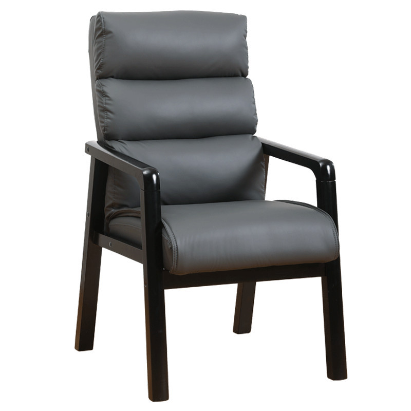 Grey scratch-proof leatherer black solid wood handrail 816