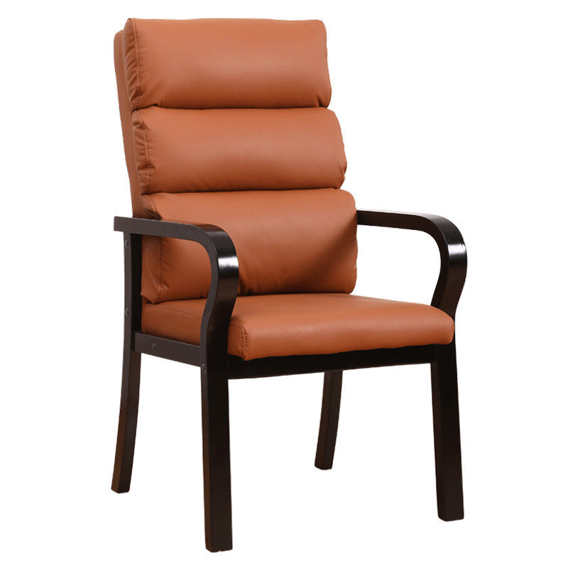 Brown scratch-proof leather black wood armrest 816