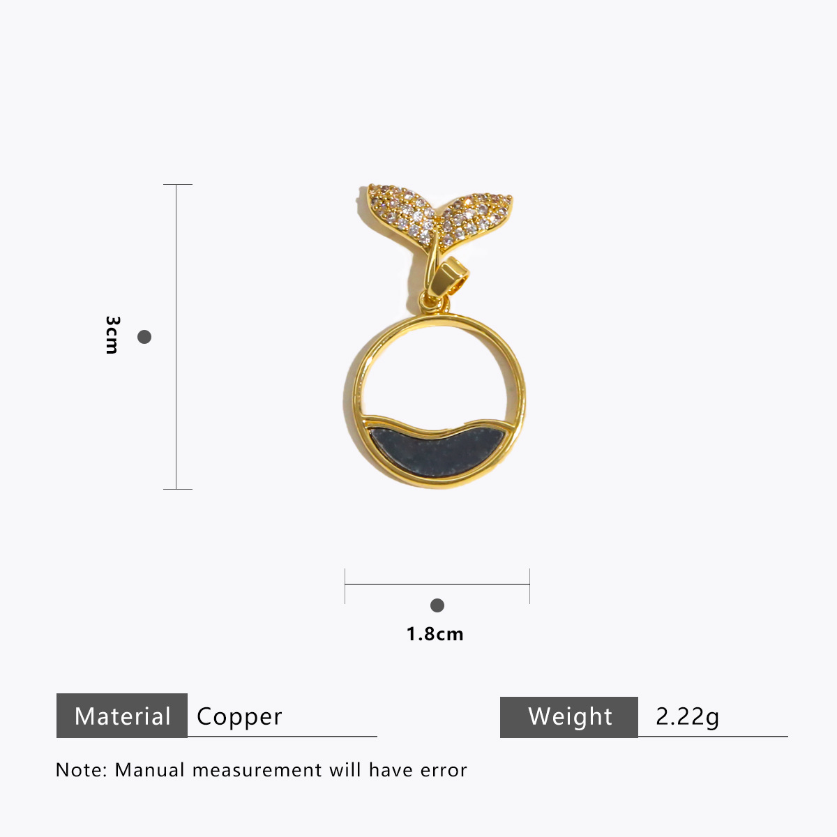 6:Black ring fish tail