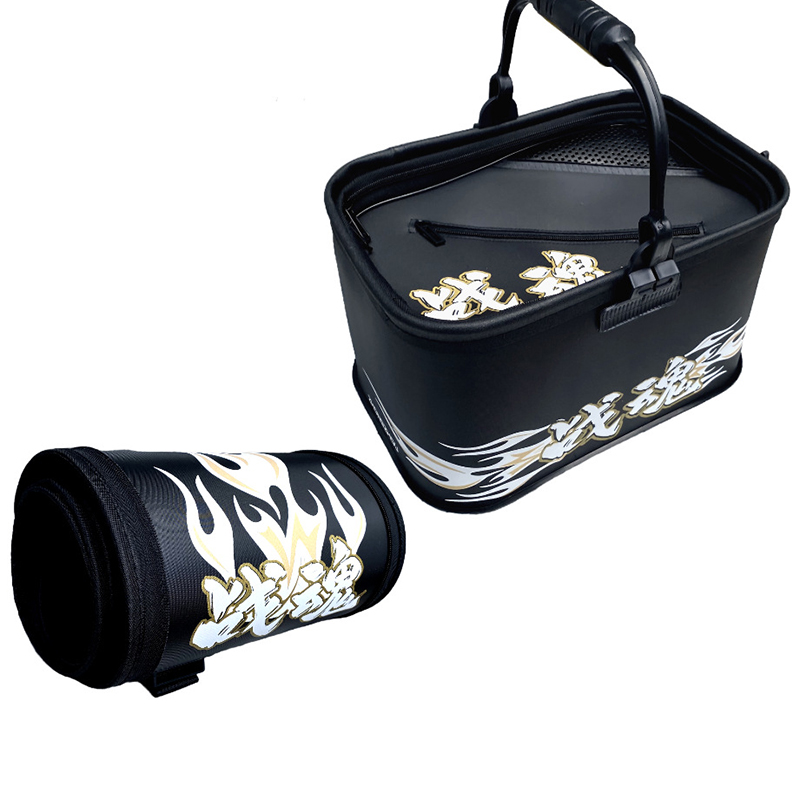 black live fish bucket   rod bag