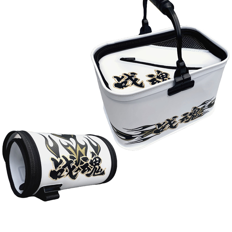 white live fish bucket   rod bag
