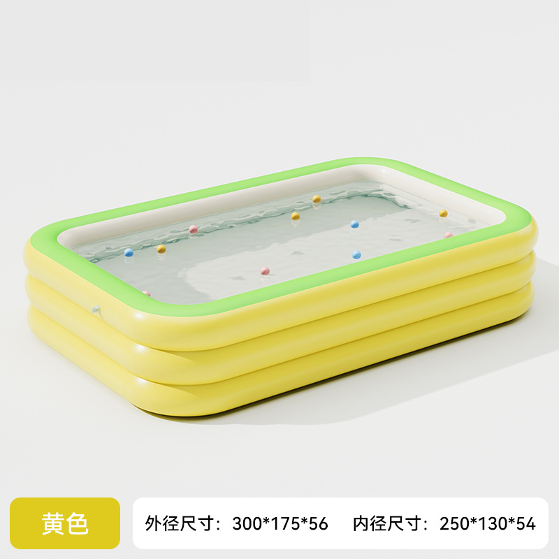 Yellow 3.3m ring inflatable pool