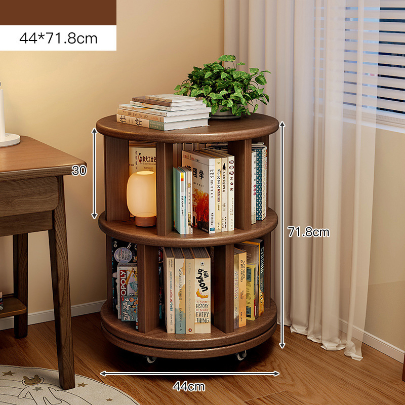 15mm thickened solid wood [widened second layer] 44*71.8cm-black oak color