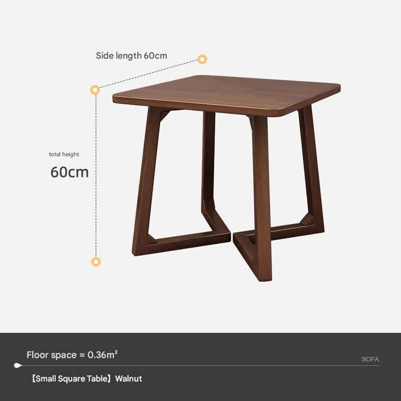 Solid wood square table